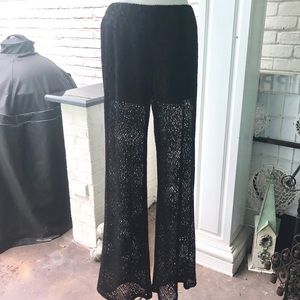Lady's Black See-Thru Pants (Size Small)